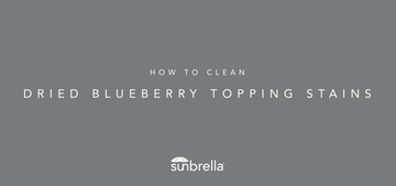 How to Clean Dried Blueberry Topping Stains on Sunbrella Fabric (Without Losing Your Cool)