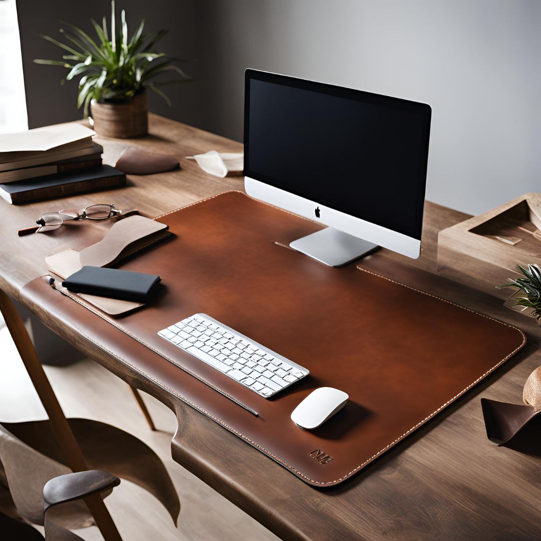 That Wow! Workspace Essential: A Leather Desk Mat to Transform Your Workspace