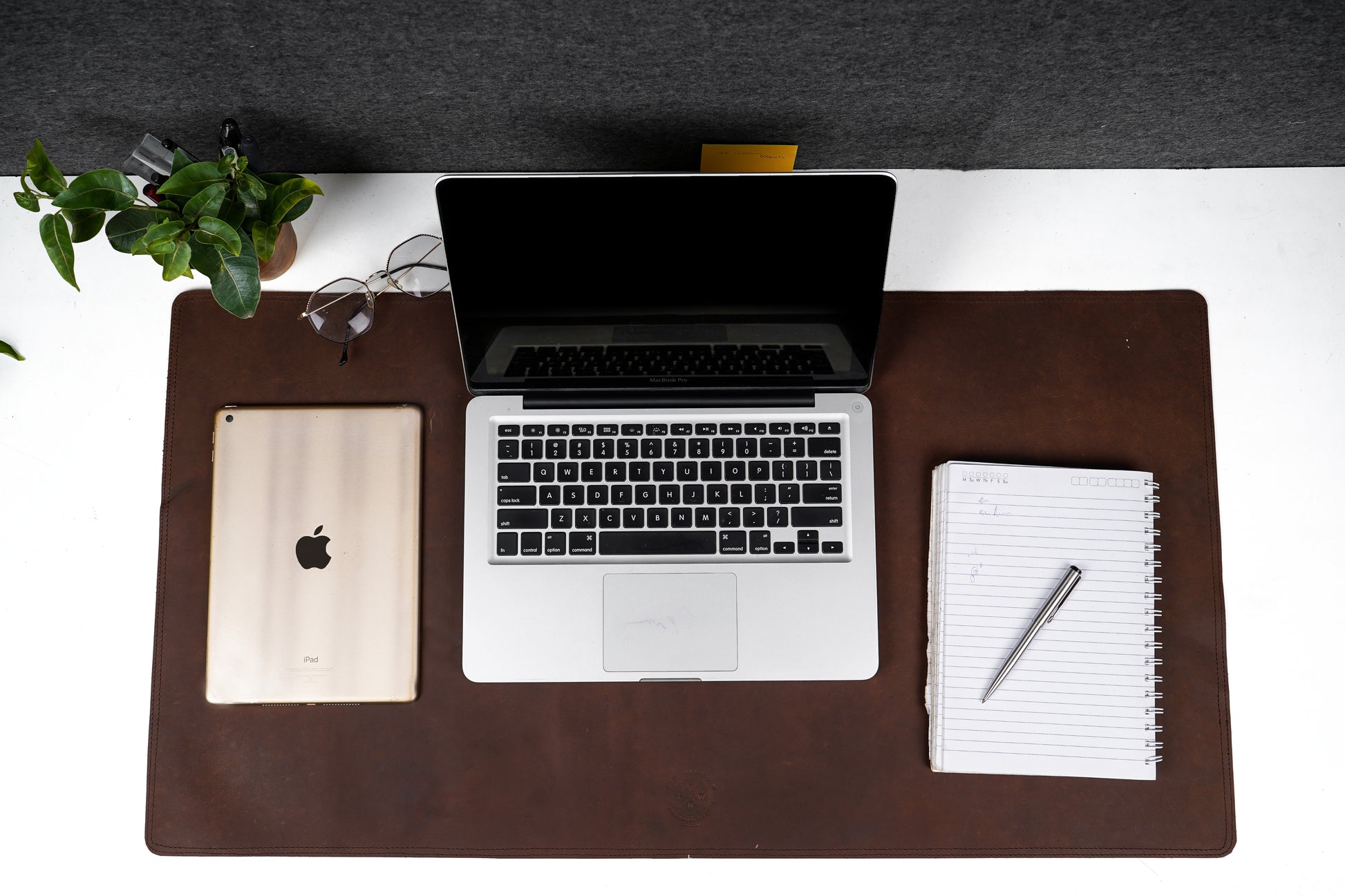 Brown Leather Desk Mat