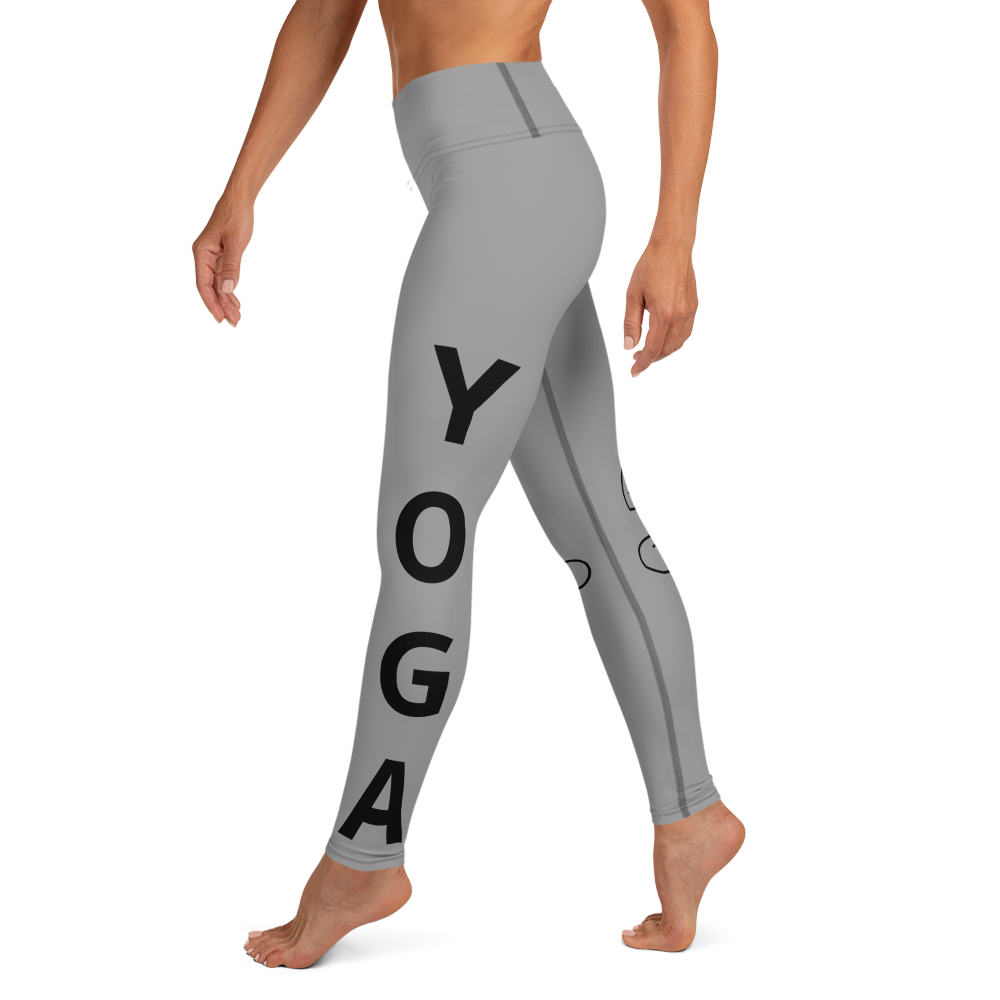 Hatha Harmony: Yoga Leggings with Inspirational Pose Prints