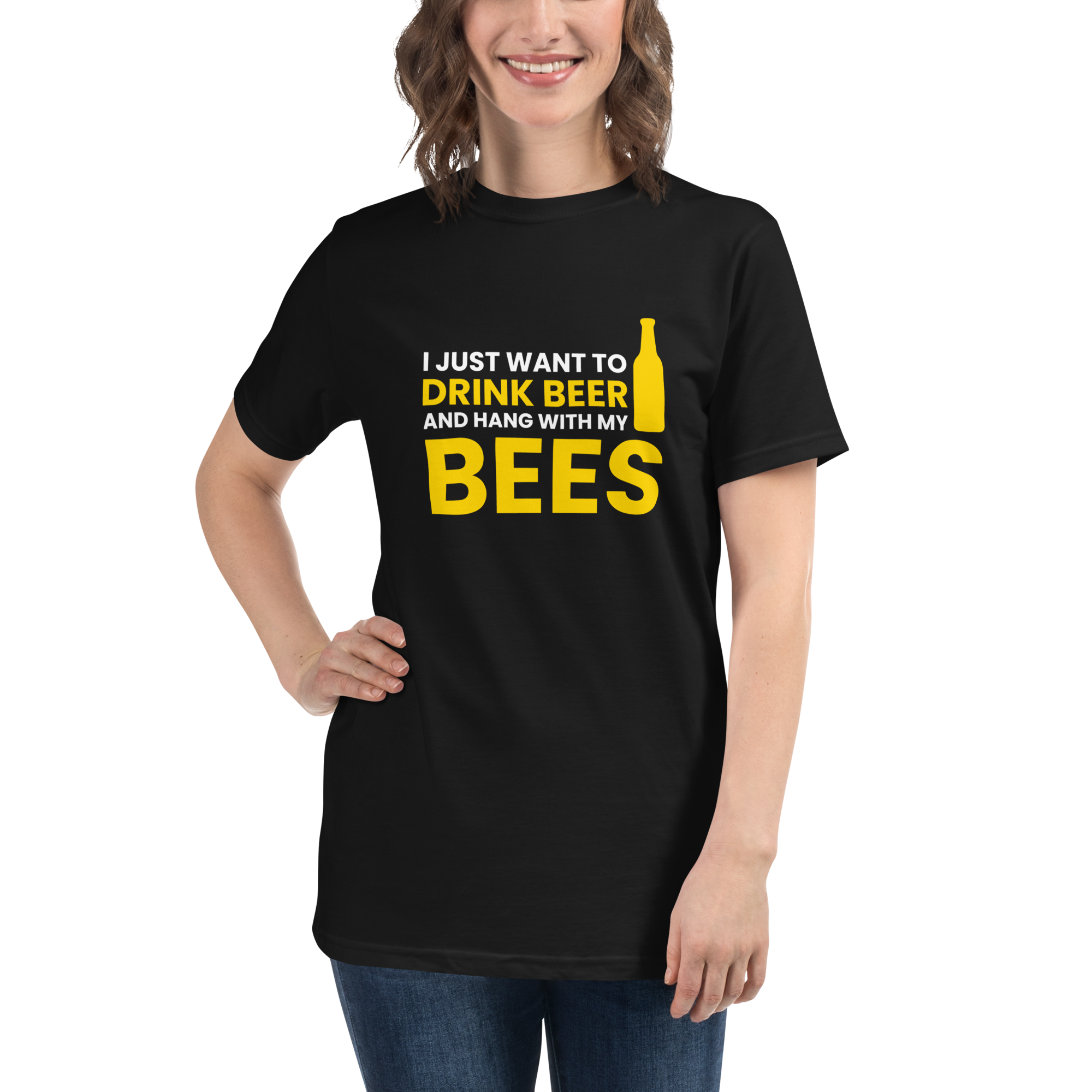 Organic 'Drink Beer & Hang with Bees' T-Shirt