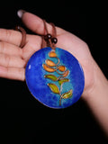 Handmade Treow Copper Enamel Necklace