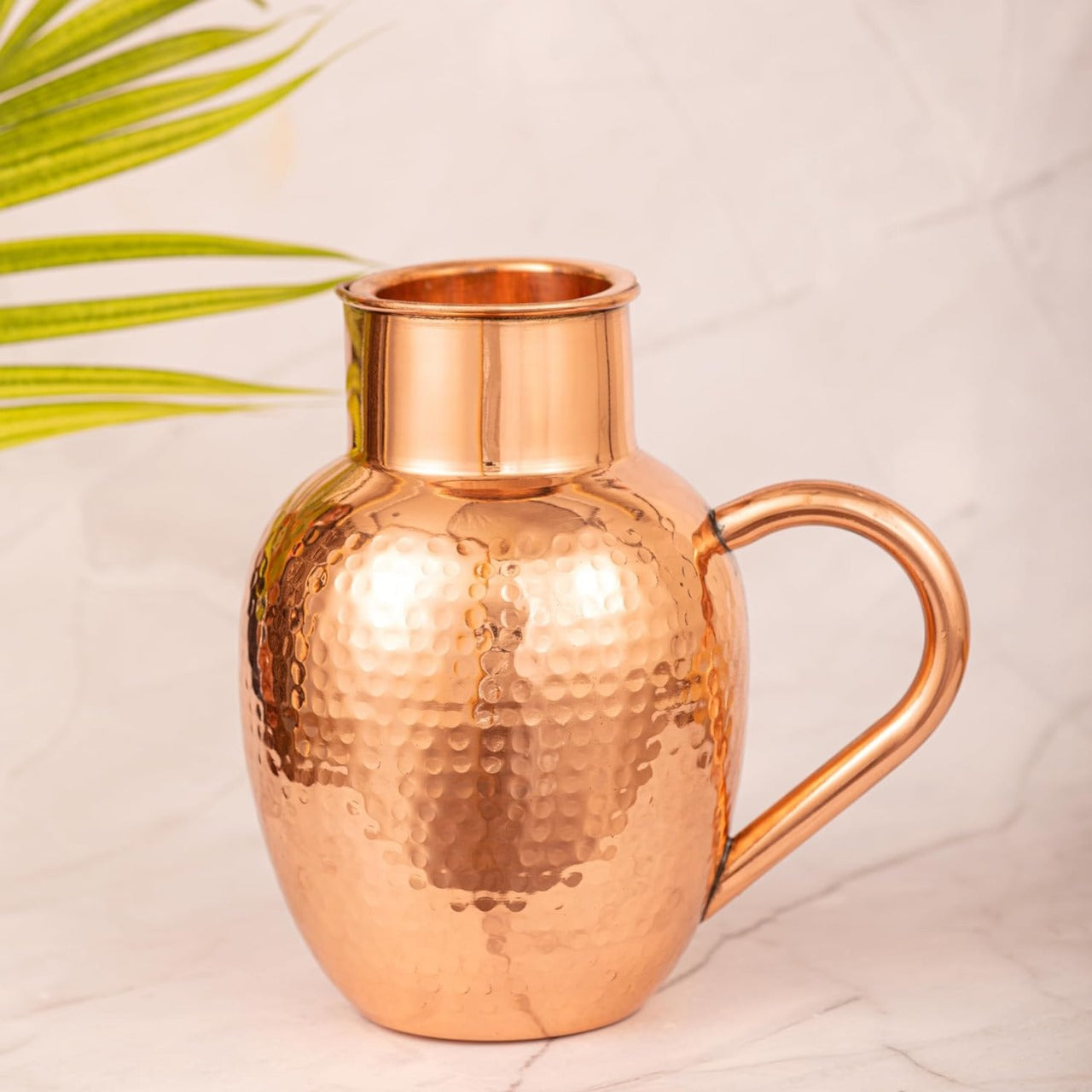 Copper Hammered Pitcher Jug