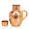 Copper Hammered Pitcher Jug