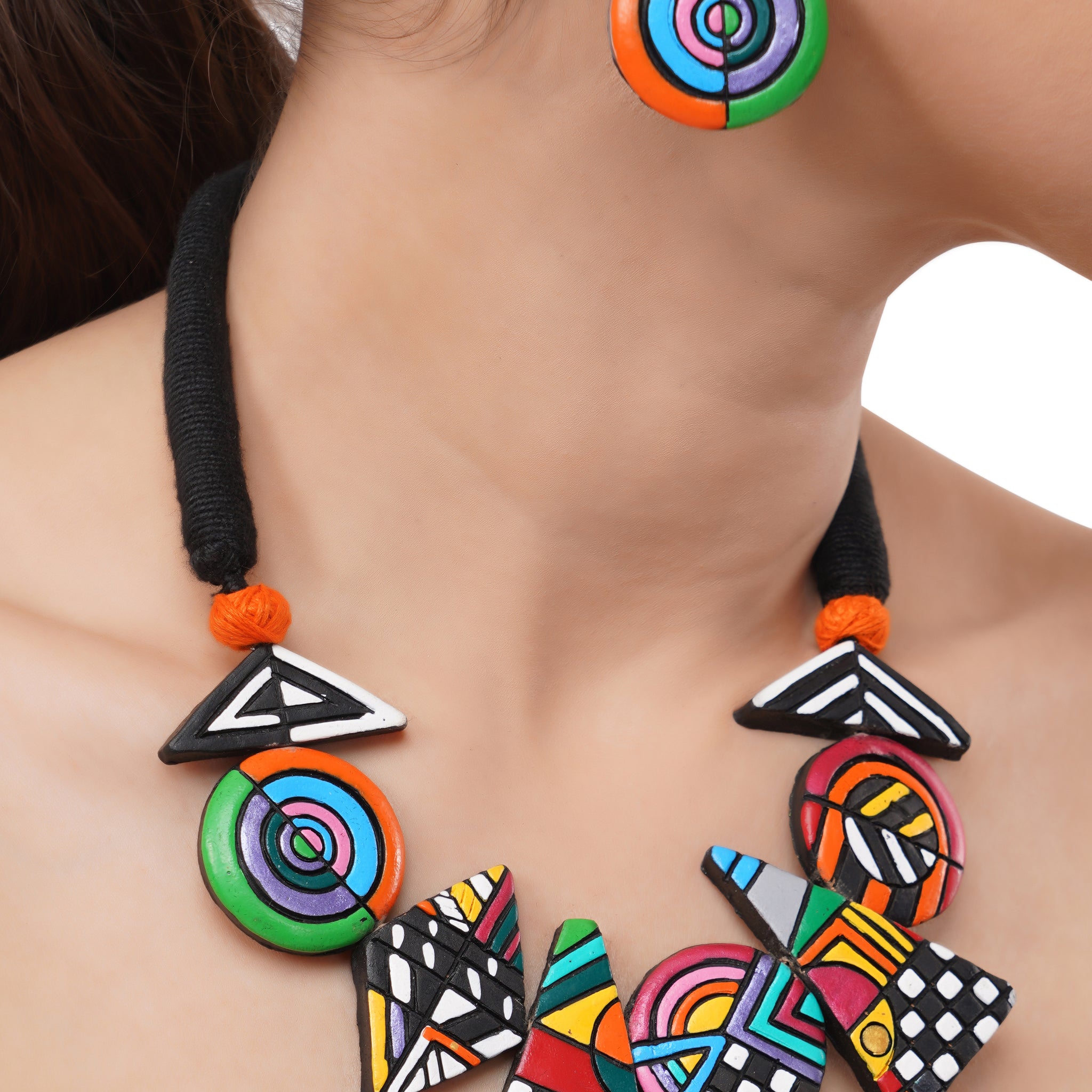 Abstract Necklace Set