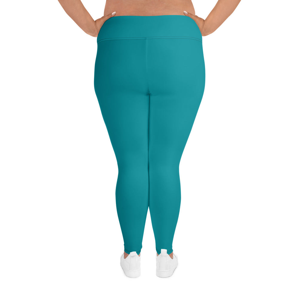 Blue Plus Size Leggings