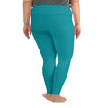 Blue Plus Size Leggings