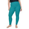 Blue Plus Size Leggings