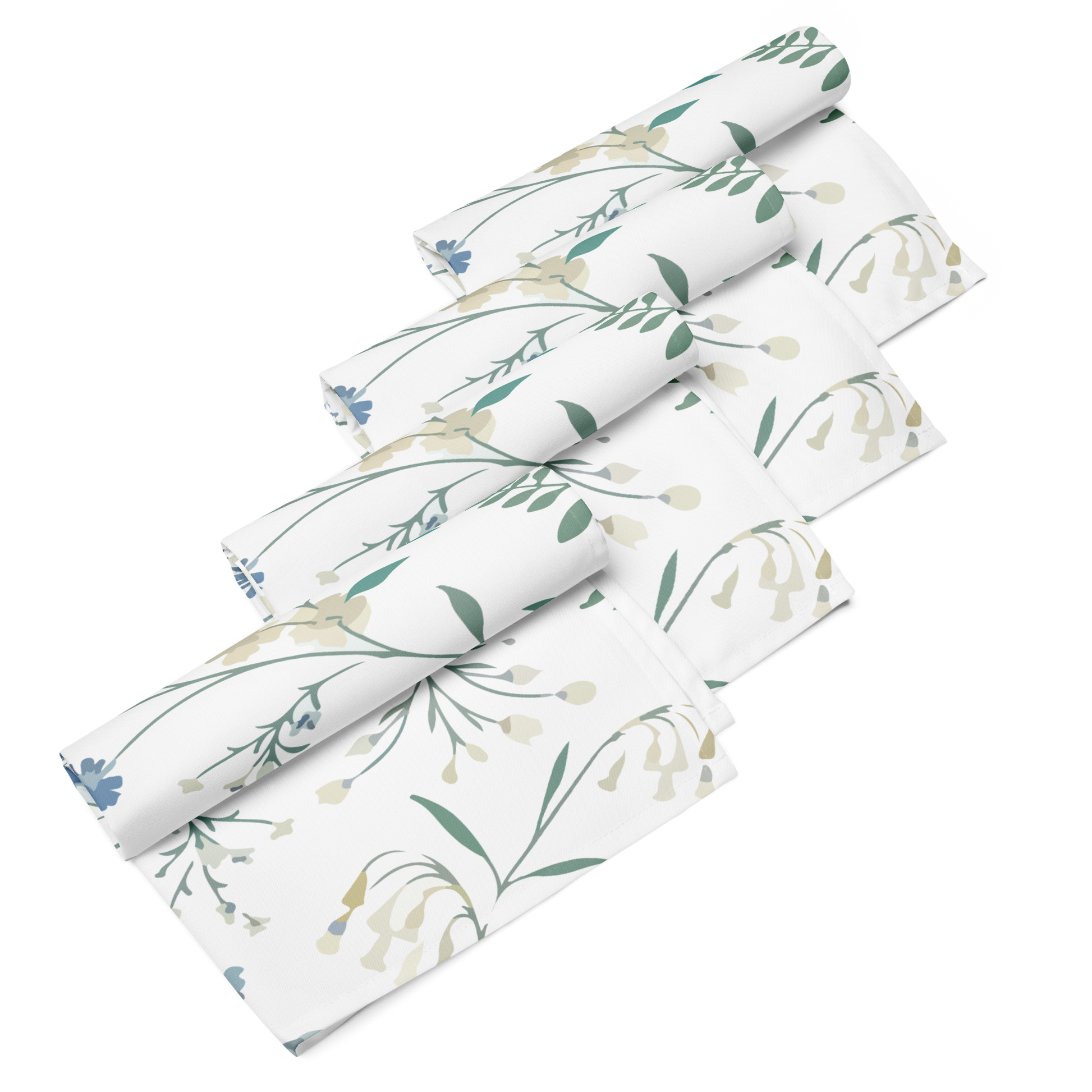 Blue Blossom Cloth Napkin Set