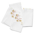 White Golden Cloth Napkin Set