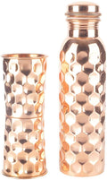 Diamond Pure Copper Bottle / Tumblers - Gift Set