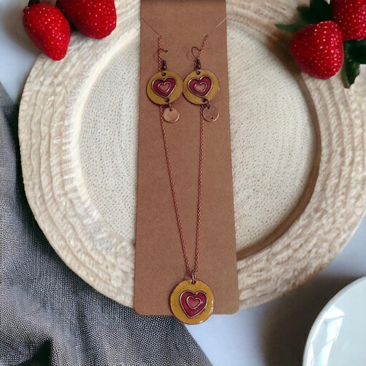 Everyday Heart Copper Jewelery Set