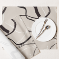 Black & White Line Placemat Set