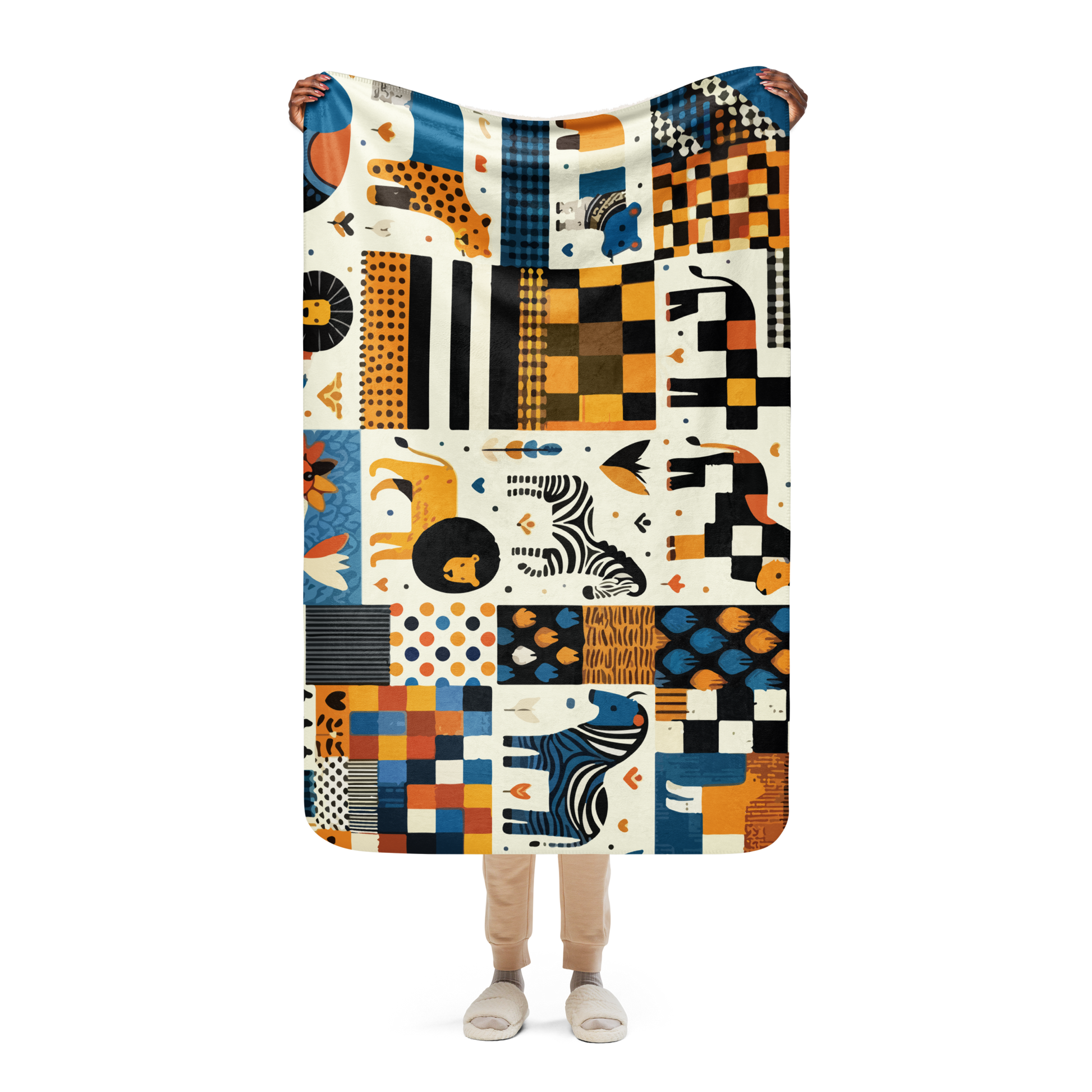 Animal Kingdom Sherpa Blanket